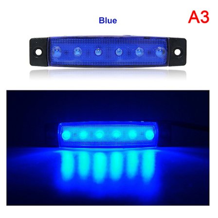 12V 6 SMD LED bilbuss lastbil släpvagn sidomarkeringsindikator