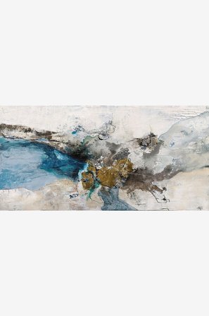 Malerifabrikken - Night Blue / Blandet maleri / 140 X70 cm - Blå - Bilder & skilt - 140X70 - Fra Homeroom