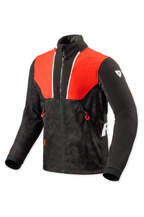 Motorradjacke REV'IT! Africa Schwarz/Rot S