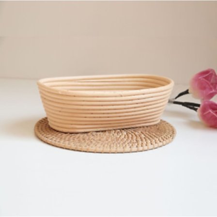 Oval Jäsningskorg, Naturlig Vinranka Degjäskorg