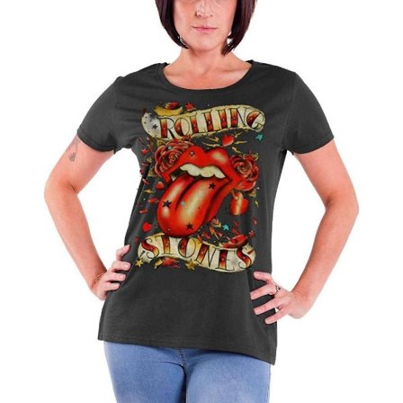 The Rolling Stones Unisex Vuxen Stjärnor Logotyp T-shirt L Brun