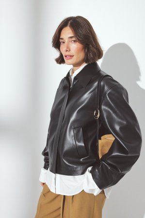 Katarina Krebs x NA-KD Kort PU-jacka - Jackor i läderimitation - Svart - EU 36