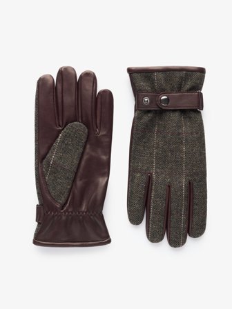 John Henric Men's Braune Lederhandschuhe Size 8