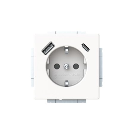 ABB 20 EUCB2USBAC-884 Vägguttag, Strömbrytare & vägguttag