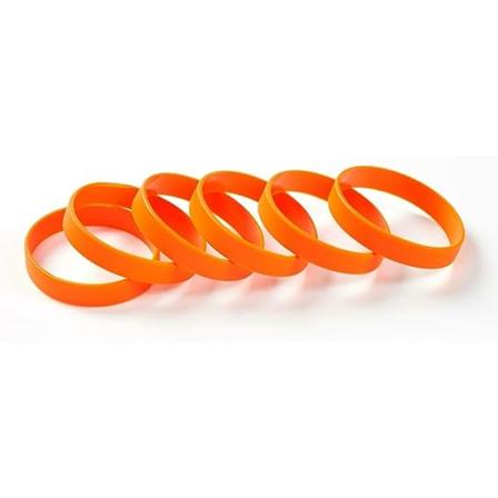 Engros 6 stk/pakke Monokromatisk gummibånd Silikonarmbånd