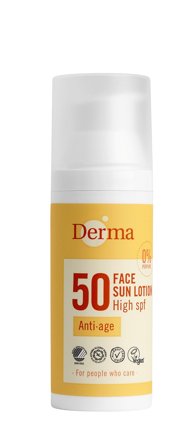 Derma Ansigtssolcreme SPF50 50 ml, Skincare, Solcreme, Solcreme Til Ansigtet