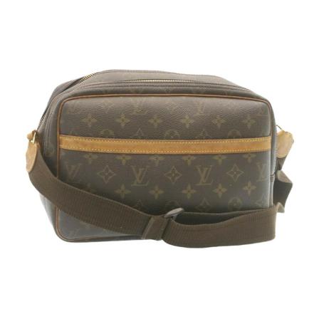 Louis Vuitton Vintage Pre-owned Reporter PM Monogram Crossbody Tas , Grijs , Dames , Maat: ONE Size Vintage Tassen