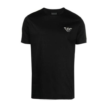 Emporio Armani T-Shirts , Zwart , Heren , Maat: XL