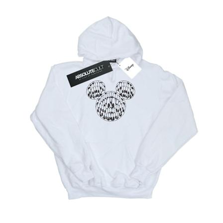 Disney Boys Mickey Mouse Head Of Eyes Hoodie 5-6 år Vit White 5-6 Years