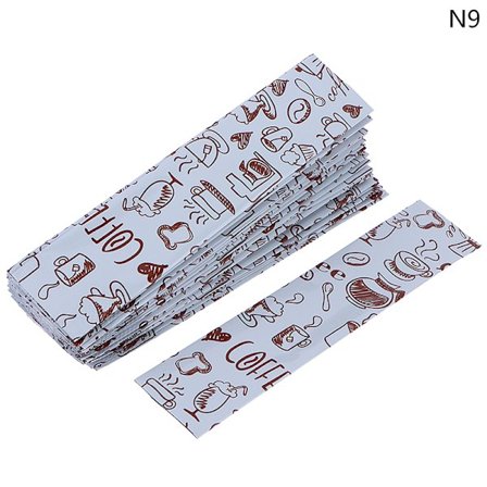 50 stk varmeforseglet kaffemelk oppbevaringsposer med åpen topp alun