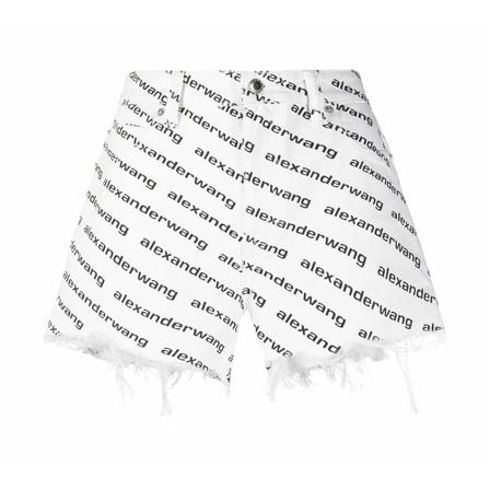 Alexander Wang, Denim Shorts Biały, Kobieta, Rozmiar: W25