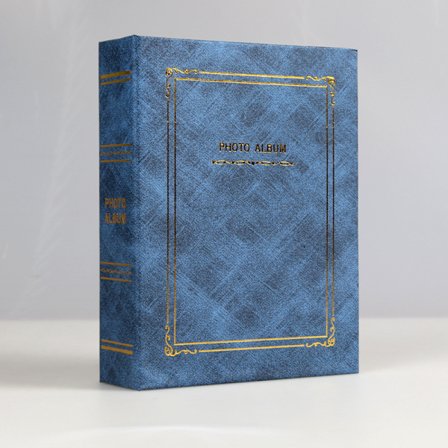 Fotoalbum med papomslag, 100 lommer til 8' fotos (blå)