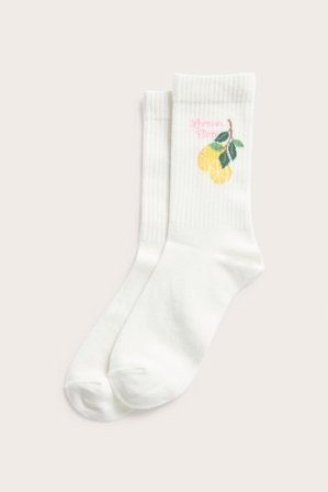 Kappahl | Ribbade strumpor Gul 40/42 | Gul