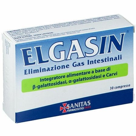 Elgasin 30 Compresse - Sollievo Rapido da Gonfiore Addominale