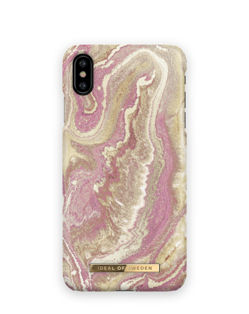 iPhone XS Max Hoesje, Golden Blush Marble, iDeal of Sweden