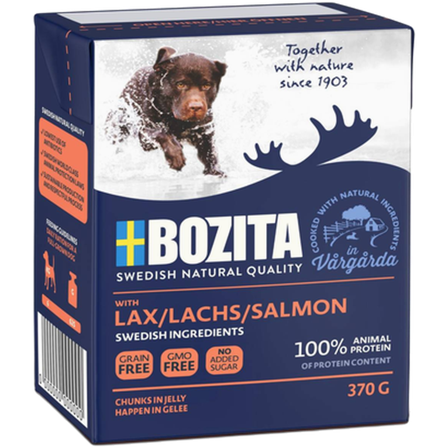 Bozita Hund - Nature Salmon Jelly 370 g - Hund - Hundefôr & hundemat - Våtfôr & våtmat - ZOO.no