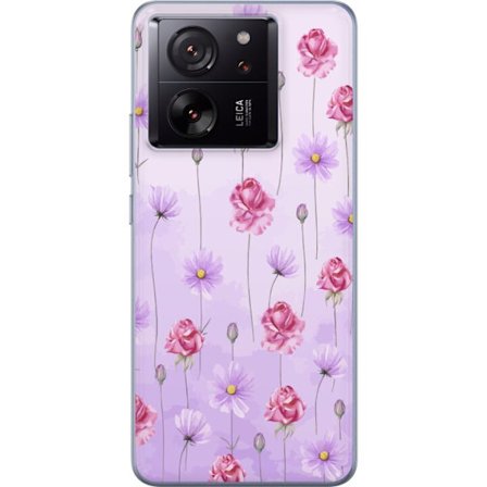 Kompatibelt Mobildeksel til Xiaomi 13T Pro Petal Reverie Lilac Mist