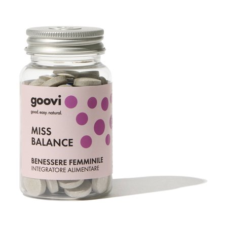 Goovi Integratori Alimentari MISS BALANCE - Integratore Alimentare Multivitaminico 60cps - Integratore Vitamine e Sali Minerali