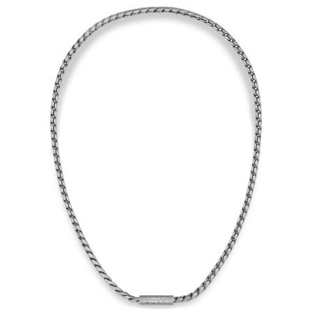 Zilverkleurige BOSS Doran Ketting voor mannen - Schakelkettingen