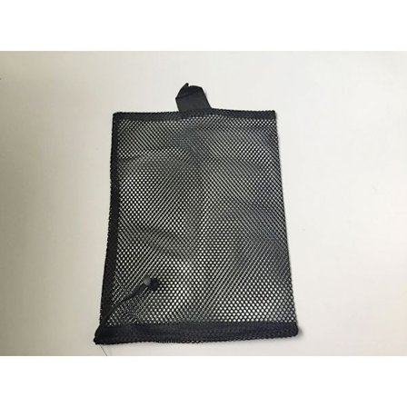 Svart slitstark nylonnätpåse med dragsko - Liten nätförvaringspåse för kosmetika, duschgel, flaskor, tennisburkar, golfbollar, verktyg för utomhusbruk