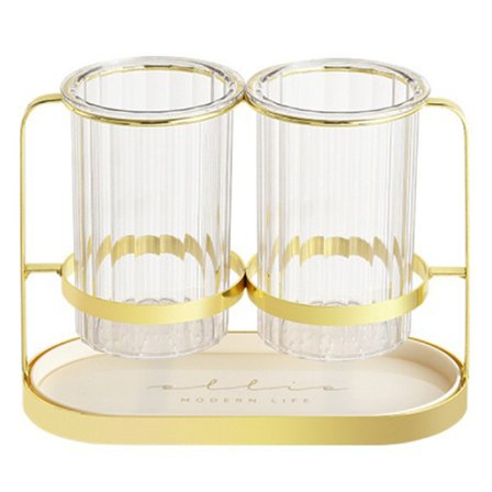 Transparent Jern Spisepinner Tørkeholder Kjøkkenbestikkholder for Skjeer