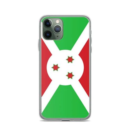 Mobilskal iPhone - iPhone 11 Pro - Burundi-flagga - Flexibel - Flerfärgad - Vertikal