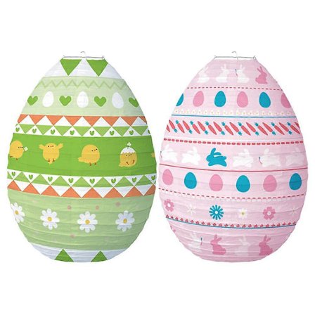 2 kpl Pääsiäismunan muotoisia lyhtyjä Koristeelliset riippuvat lyhdyt Juhlalyhdyt Juhlien somistuslyhdyt