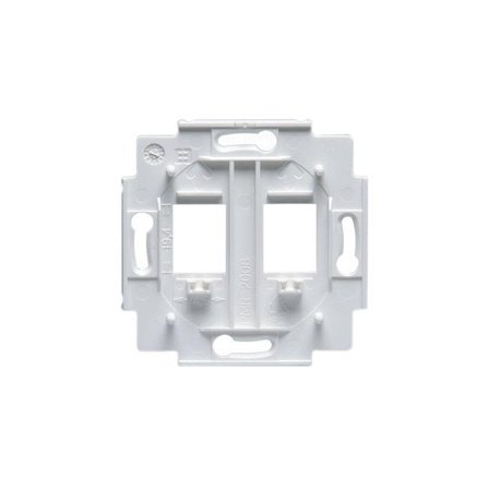 ABB 1819.02 Festeramme for 2xRJ45 AMP, Strømbrytere & vegguttak