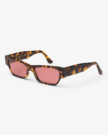 Sunglass 04 - Classic Havana - Dark Pink - One Size