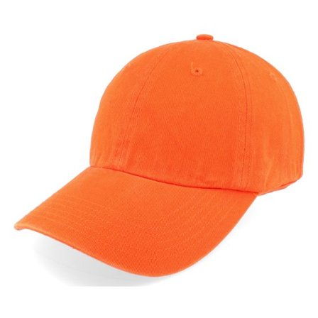 Richardson - Orange unconstructed Keps - R55 Solid Orange Dad Cap @ Hatstore