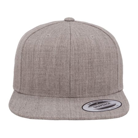 Yupoong Mens The Classic Premium Snapback Cap One Size Heather/