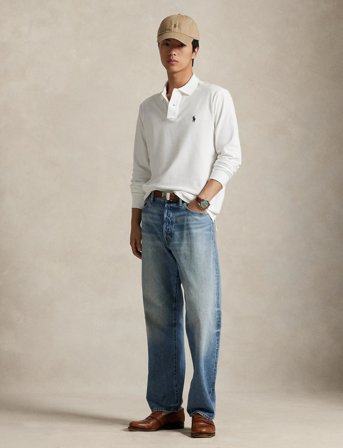 Polo Ralph Lauren Custom Slim Fit Stretch Mesh Polo Shirt - White - XS