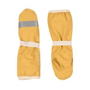 Kuling Yellow Harvest Vilnius Recycled Rain Mittens 0-1 Years - Gloves and mittens - 0-1 years - Yellow