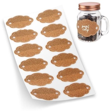 Hjemmelavet konserves: 12 selvklæbende etiketter