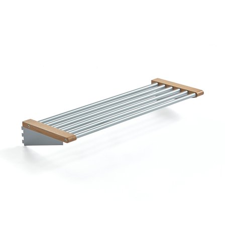 Schuhregal JEPPE, 900 mm, Eiche, alu