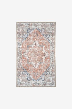 House Nordic - Ovimatto Havana Sininen ja oranssi chenille polyesteriä - Sininen - Ovi- & porrasmatot - - Homeroom