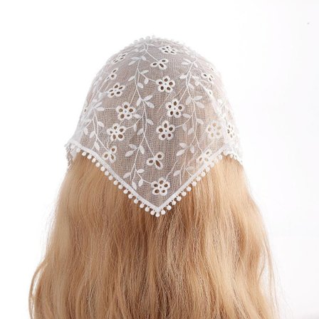 Spets Pannband Blomma Turban Scarf 5 5