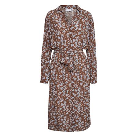 Saint Tropez, Blanca SZ LS Dress Brązowy, Kobieta, Rozmiar: S