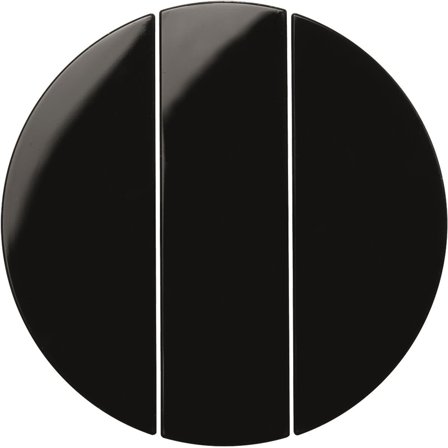 Hager 16652045 Vippearm for R.1 og R.3 Tredelt vippe, svart, uten påtrykk, Strømbrytere & vegguttak