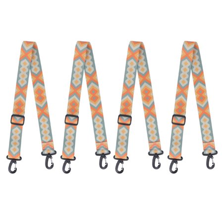 4 stk. Skistøvle og Snowboardstøvle Bærestrop Justerbar Fortykket Nylon Isskøjter Skulderstrop Blå Gul 90cm