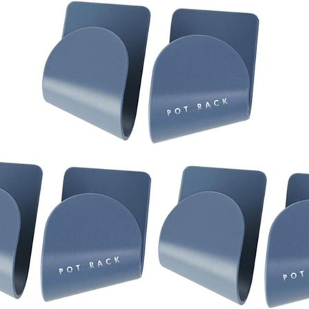 6 stk. grydeunderlag, grydelågsholder, vægmonteret gryde