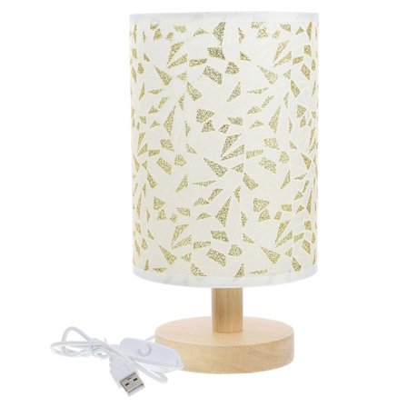 Pienet lamput makuuhuoneen pöytälampulle Pöytätarvike Pehmeä valaistus Kolmionmuotoinen pohja Moderni tyyli Kangas 1kpl[D]