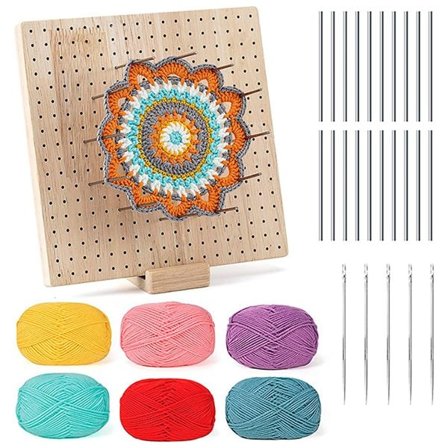 Blokeringsbræt til strik og hækling med tilbehør