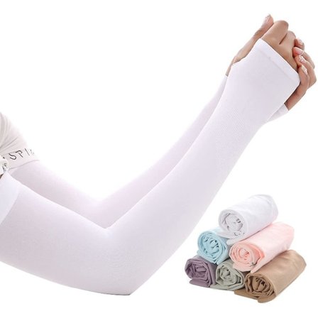 UV solbeskyttelse armbeskyttere for menn, kvinner og ungdom, 6 stk kompresjonsbeskyttere med tommelhull for sykling, kjøring, løping, ridning,_xx