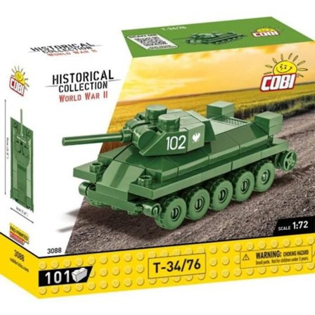Modell - COBI - T-34/76 - Grön - 300 delar - Att montera själv