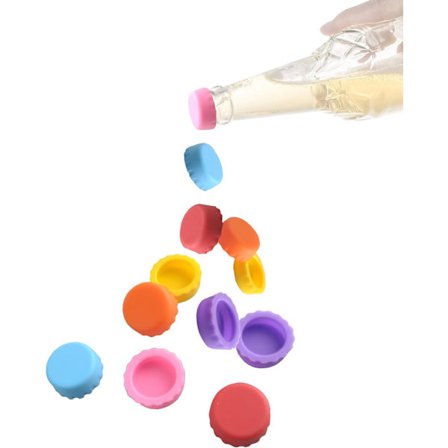 2025 Siste Modell Flaskekorker, Ølflaskekorker Silikon Gjenbrukbar Glassflaske Stopperhatt, Forhindrer Søl Forseglingsdeksel for Øl, Brus