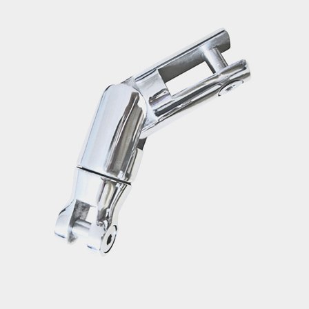 Sworzeń kotwiczny do łańcucha, z przegubem składanym, stal nierdzewna, 165 mm, pasuje do łańcucha Ø10 - 12 mm - Jachtowa