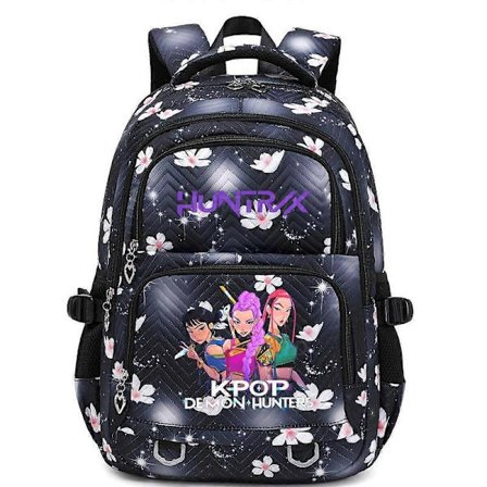 KPop Demon Hunters -printtireppu opiskelijoille, koululaukku _a