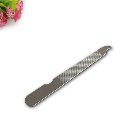 Neglefilsett Dobbeltsidig Neglefil med Buet Tupp, Metallfil Buffer Fingernegler Tånegler Manikyrfiler Neglepleie Manikyrverktøy Tilbehør for Sa