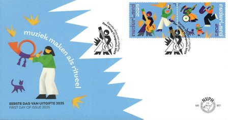 Holland - Hollandsk design: Musik - Førstedagskuvert